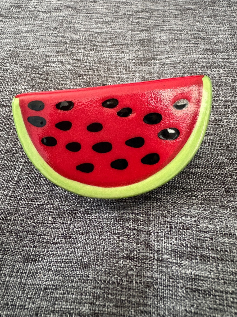Nora Fleming Mini Watermelon Slice  - Red & Lime Green